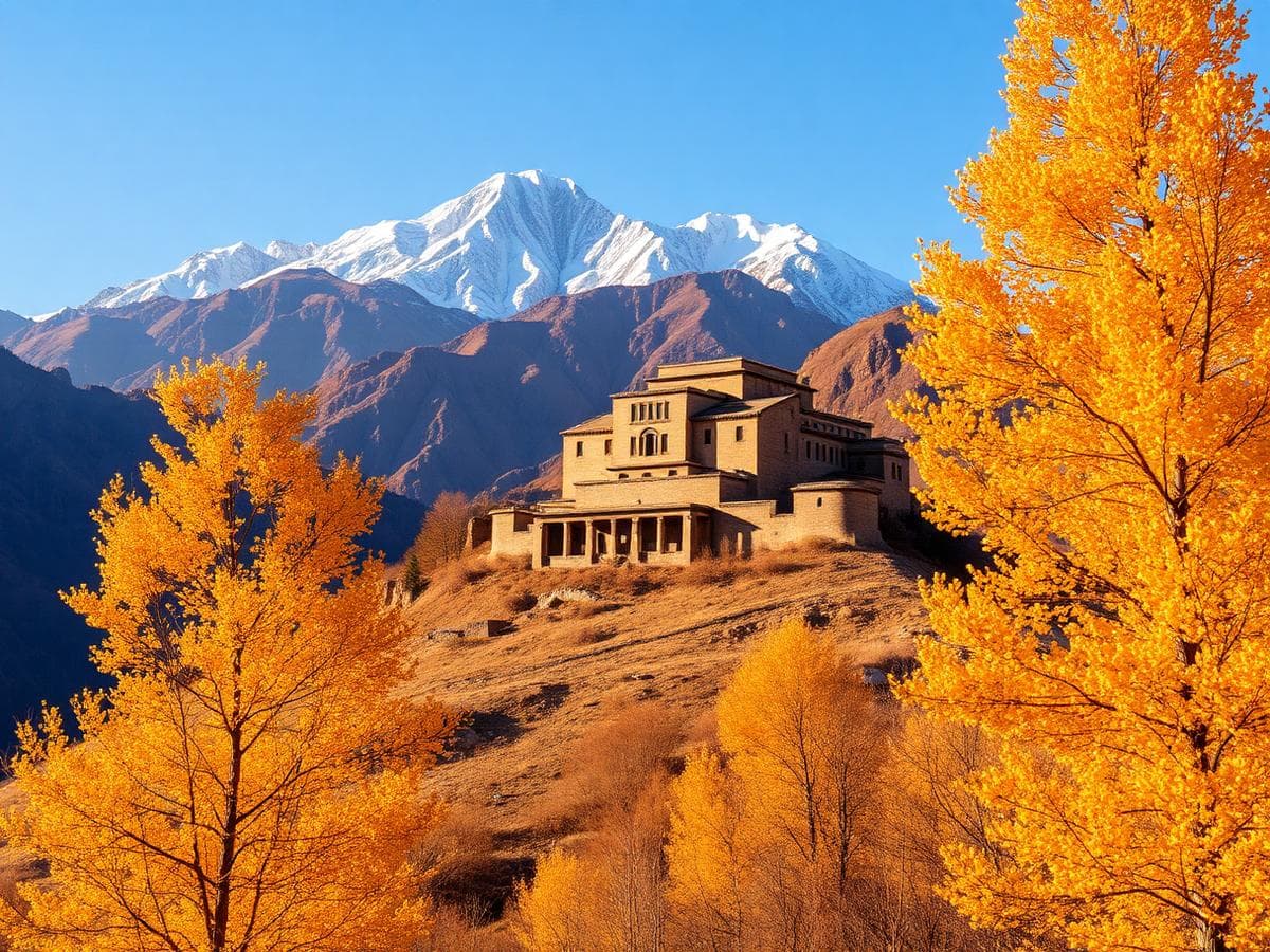 Hunza Valley river landscape